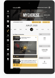 iPad showing Dolce Diet mobile app